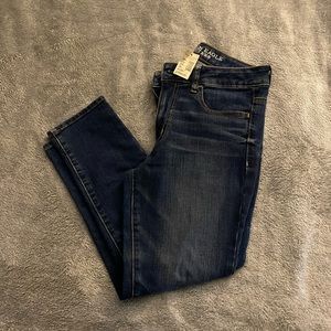 Women’s American Eagle Size 6 Skinny High Rose Crop Jeggings NWT